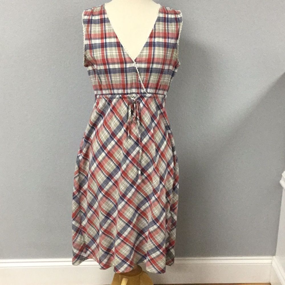 Eddie Bauer Plaid Cotton‎ Dress Size 10